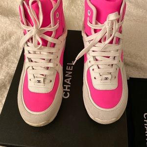 CHANEL Shoes - Authentic CHANEL Sneakers Hot Pink Size 36 CHANEL Shoes - Authentic CHANEL Sneakers Hot Pink Size 36